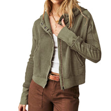 Load image into Gallery viewer, Lazy Luxe Patchwork Zip Hoodie