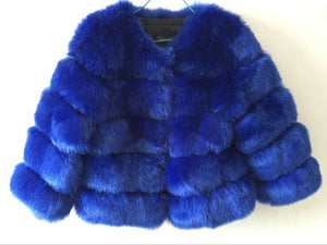 Short Artificial Fur Coat