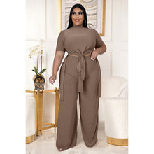 Load image into Gallery viewer, Lace-Up After Dark Wide-Leg Set