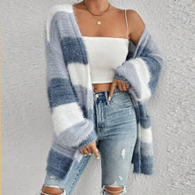 Load image into Gallery viewer, Mink Mood Striped Knit Cardigan