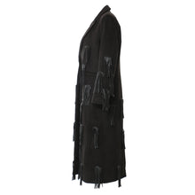 Load image into Gallery viewer, Midnight Moves Fringe Coat
