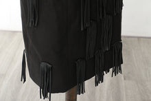 Load image into Gallery viewer, Midnight Moves Fringe Coat