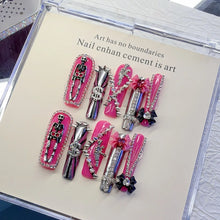 Load image into Gallery viewer, Pink Rebellion Gothic Nail Set
