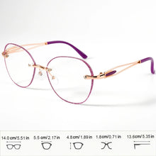 Load image into Gallery viewer, Glitter Read Round-Oval Readers