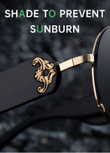 Load image into Gallery viewer, Steampunk Oversized Vintage Pilot Sunglasses