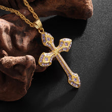 Load image into Gallery viewer, Crossfire Crystal Pendant Necklace