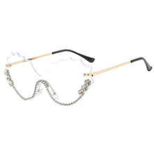 Load image into Gallery viewer, Crystal Wave Rimless Sunglasses