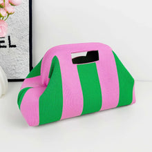 Load image into Gallery viewer, Woven Striped Makeup Bag