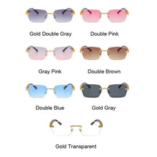 Load image into Gallery viewer, Gradient Rimless Square Sunglasses