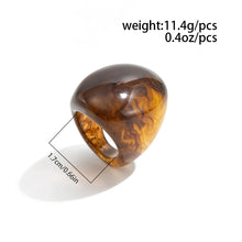 Load image into Gallery viewer, Boho Resin Multicolored Irregular Big Finger Rings