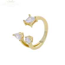 Load image into Gallery viewer, Crystal Gold Ring
