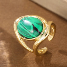 Load image into Gallery viewer, Green Orbit Statement Ring