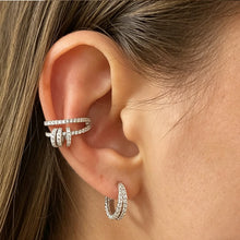 Load image into Gallery viewer, Crystal Silver Earrings