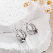 Load image into Gallery viewer, Crystal Silver Earrings