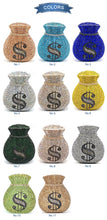 Load image into Gallery viewer, Luxury Rich Dollar Crystal Clutches