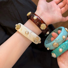 Load image into Gallery viewer, Marble Muse Statement Bangle