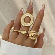 Load image into Gallery viewer, DIEZI Hip Hop Punk Irregular Metal Rings