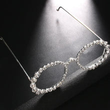 Load image into Gallery viewer, Crystal Face Frame Glasses