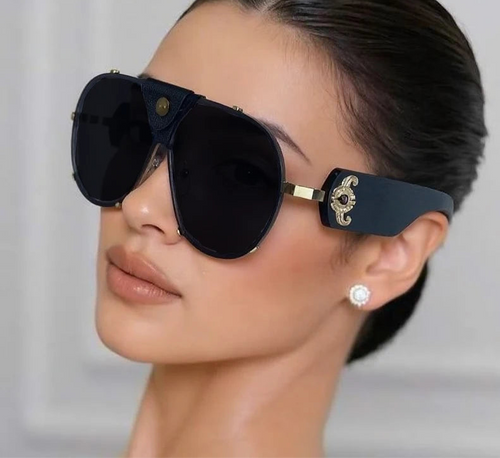 Steampunk Oversized Vintage Pilot Sunglasses