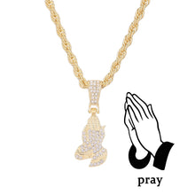 Load image into Gallery viewer, Iced Cross Tennis Chain Necklace