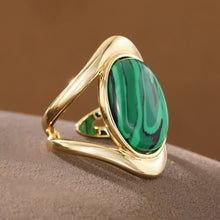 Load image into Gallery viewer, Green Orbit Statement Ring