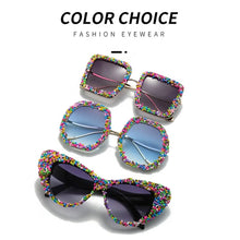 Load image into Gallery viewer, Confetti Candy Oversized Round Sunglasses