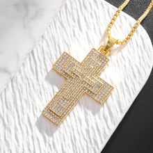 Load image into Gallery viewer, Crossfire Crystal Pendant Necklace