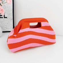 Load image into Gallery viewer, Woven Striped Makeup Bag
