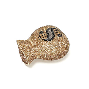 Luxury Rich Dollar Crystal Clutches