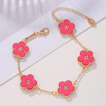 Load image into Gallery viewer, Colorful Five Leaves Flower Bracelets