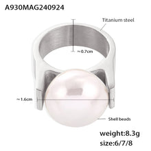 Load image into Gallery viewer, Pearl Point Y-Shaped Ring
