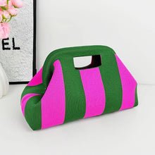 Load image into Gallery viewer, Woven Striped Makeup Bag