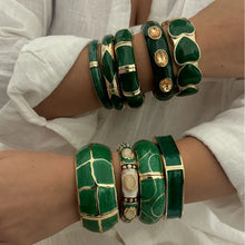 Load image into Gallery viewer, Verdant Muse Statement Bangle
