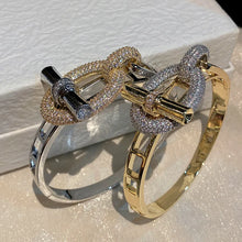 Load image into Gallery viewer, Crystal Gate Openwork Bangle