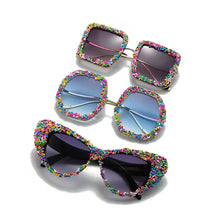 Load image into Gallery viewer, Confetti Candy Oversized Round Sunglasses