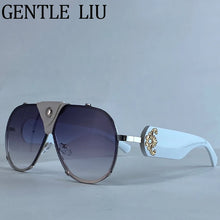 Load image into Gallery viewer, Steampunk Oversized Vintage Pilot Sunglasses