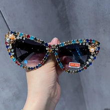 Load image into Gallery viewer, Crystal Oversized Sunglasses