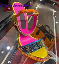 Load image into Gallery viewer, Crystal Buckle Stiletto Sandals