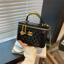 Load image into Gallery viewer, Glossy Quilted Chain Shoulder Bag