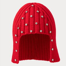 Load image into Gallery viewer, Snow Glow Rhinestone Earflap Hat