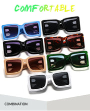 Load image into Gallery viewer, Vintage Square Sunshade Mirror Sunglasses