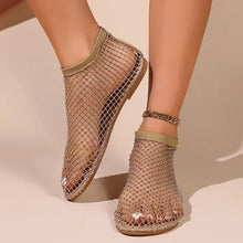 Load image into Gallery viewer, Rhinestone Fishing Net Sandals