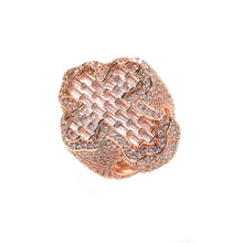 Load image into Gallery viewer, Iced Rectangle Eternity Ring