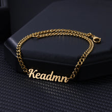 Load image into Gallery viewer, Personalized Cuban Chain Anklet