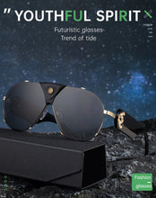 Load image into Gallery viewer, Steampunk Oversized Vintage Pilot Sunglasses