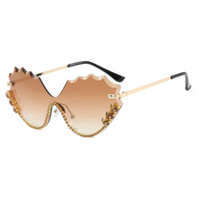 Load image into Gallery viewer, Crystal Wave Rimless Sunglasses