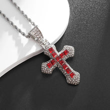 Load image into Gallery viewer, Crossfire Crystal Pendant Necklace