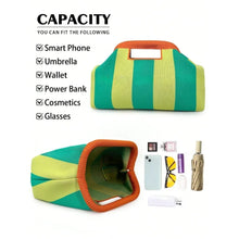 Load image into Gallery viewer, Woven Striped Makeup Bag