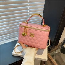 Load image into Gallery viewer, Glossy Quilted Chain Shoulder Bag