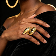 Load image into Gallery viewer, Gilded Vine Earring &amp; Ring Set